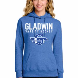 Port & Co® Women's Core Fleece Pullover Hooded Sweatshirt - Heather Royal